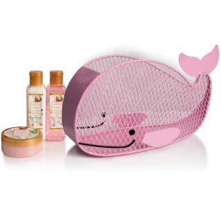 SET DE BAÑO BALLENA ROSA (METAL)